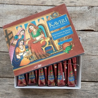 Хна в конусах "Kaveri" (12 конусов, пачка)