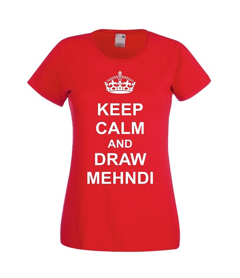 Футболка "Keep calm and draw mehndi"