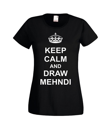 Футболка "Keep calm and draw mehndi" — изображение 4
